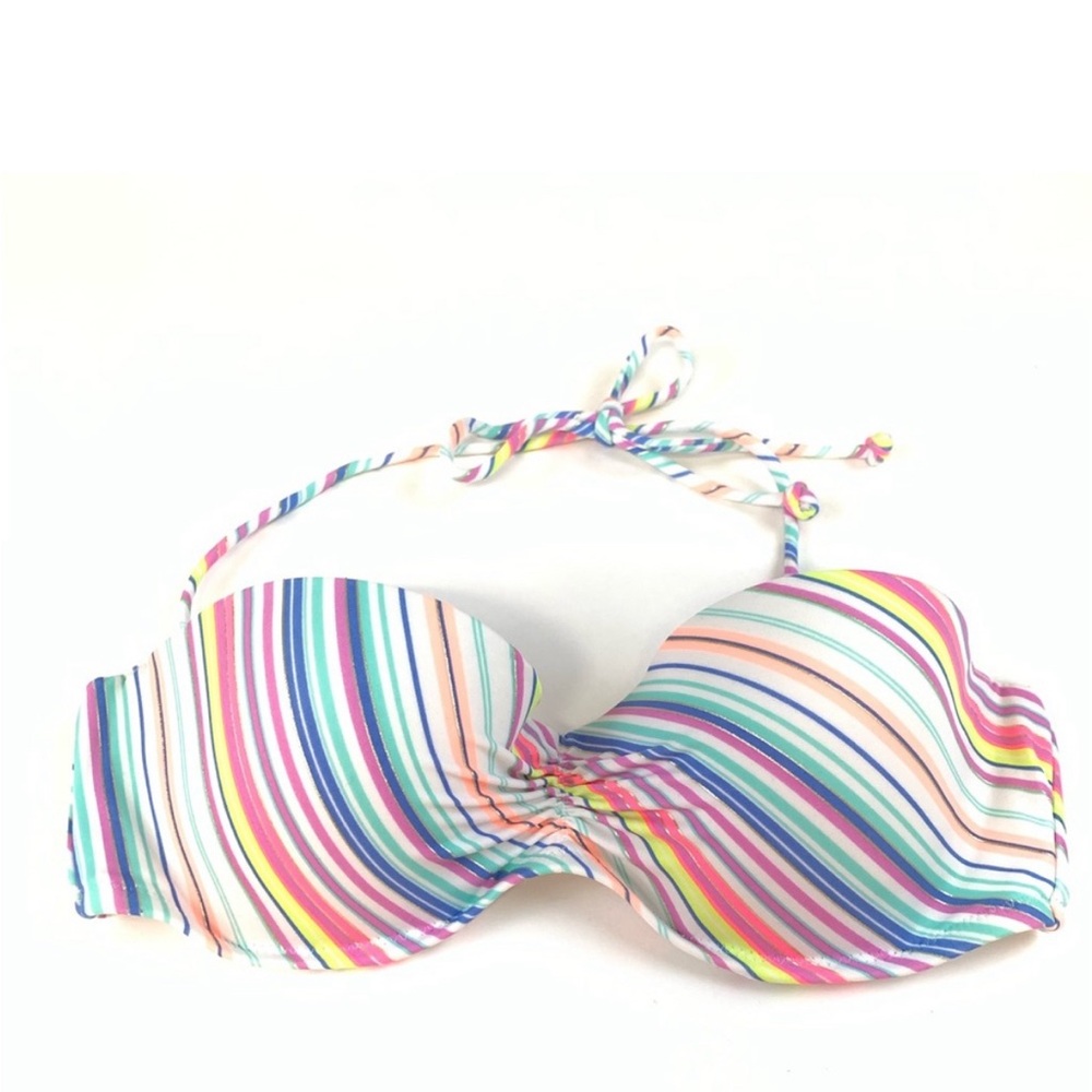 Victorias Secret Bikini Top 34C Bandeau Striped